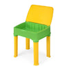 Primelife Plastic Foldable Study Table & Chair Set with Small Box Space for Pencils and Other Stationery (Green and Yellow)