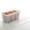 Primelife Plastic Container Box 3 in 1 Food Storage Organizer with Handle (Basket Bin 3 in 1)