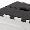 Primelife 7 Inch Adjustable Folding Step Stool (Black - White)